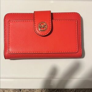 Michael Kors Vibrant Red Card Holder